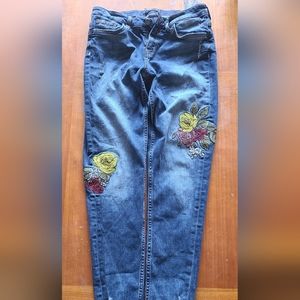 Embroided jeans-Zara brand size 4
